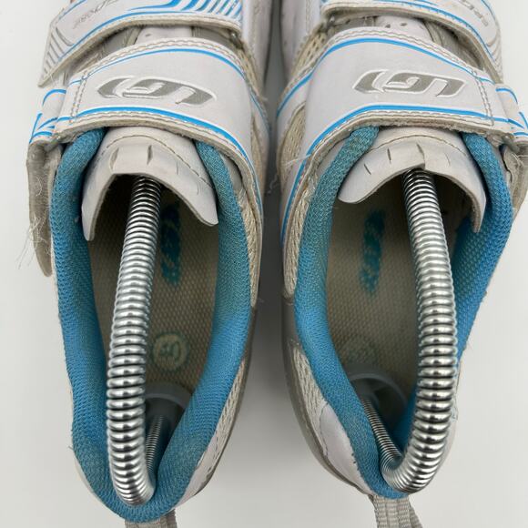 Louis Garneau Ergo Grip Cycle Shoes Womens Size 8.5 Blue Multi Rx Biking - Picture 5 of 9